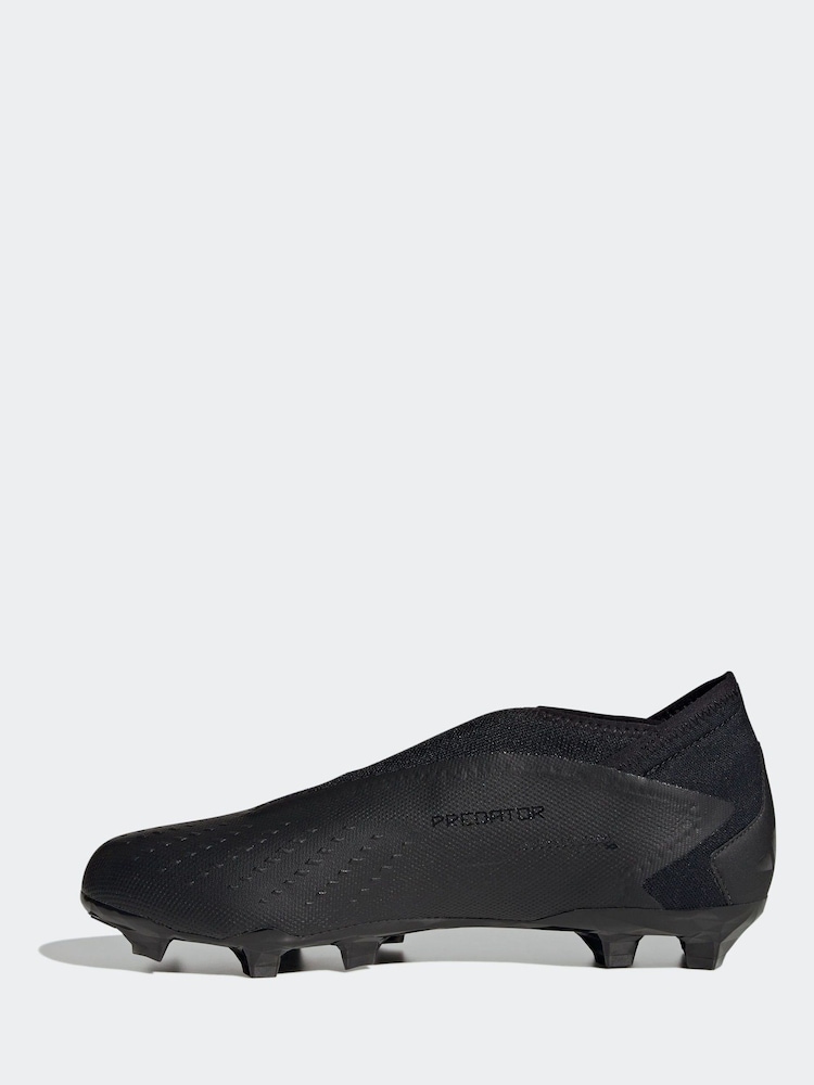 adidas Black Adult Predator Accuracy.3 Laceless Firm Ground Boots - Image 2 of 10