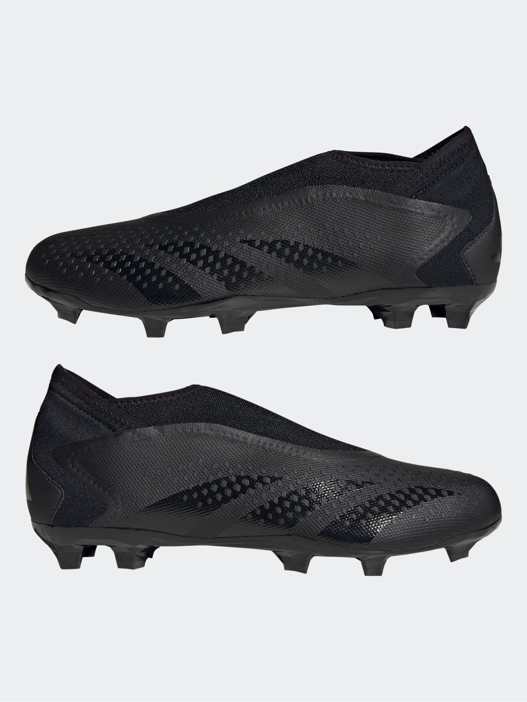 adidas Black Adult Predator Accuracy.3 Laceless Firm Ground Boots