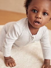 MORI Organic Cotton & Bamboo 2 Way Zip Up Sleepsuit - Image 1 of 5
