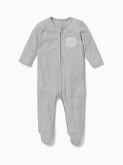 MORI Organic Cotton & Bamboo 2 Way Zip Up Sleepsuit - Image 3 of 5