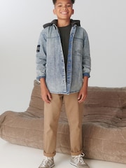Blue Denim Hooded Overshirt (3-16yrs) - Image 2 of 8