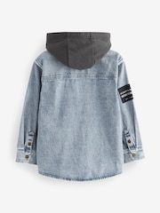 Blue Denim Hooded Overshirt (3-16yrs) - Image 7 of 8