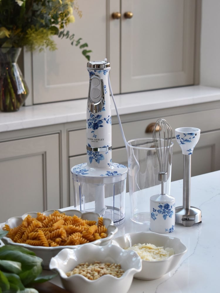 Laura Ashley Blue China Rose Hand Blender 4-in-1 Set - Image 6 of 6