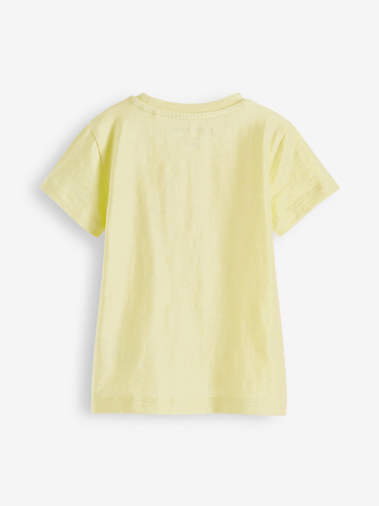 Yellow Short Sleeve Plain T-Shirt (3mths-7yrs) - Image 2 of 2