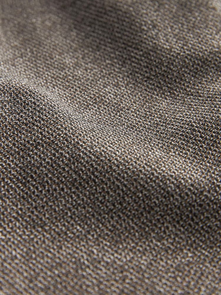 Brown Slim Textured Trousers - Image 7 of 7