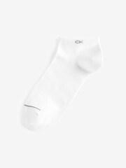 Calvin Klein White Trainer Socks 3 Pack - Image 1 of 2