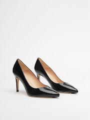 LK Bennett Black Tilly Pointed Ballerina Flats - Image 2 of 4
