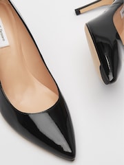LK Bennett Black Tilly Pointed Ballerina Flats - Image 3 of 4