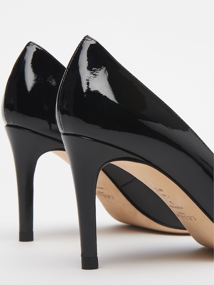 LK Bennett Black Tilly Pointed Ballerina Flats - Image 4 of 4