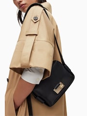 AllSaints Black Frankie Cross-Body Bag - Image 3 of 8