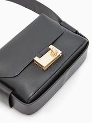 AllSaints Black Frankie Cross-Body Bag - Image 6 of 8