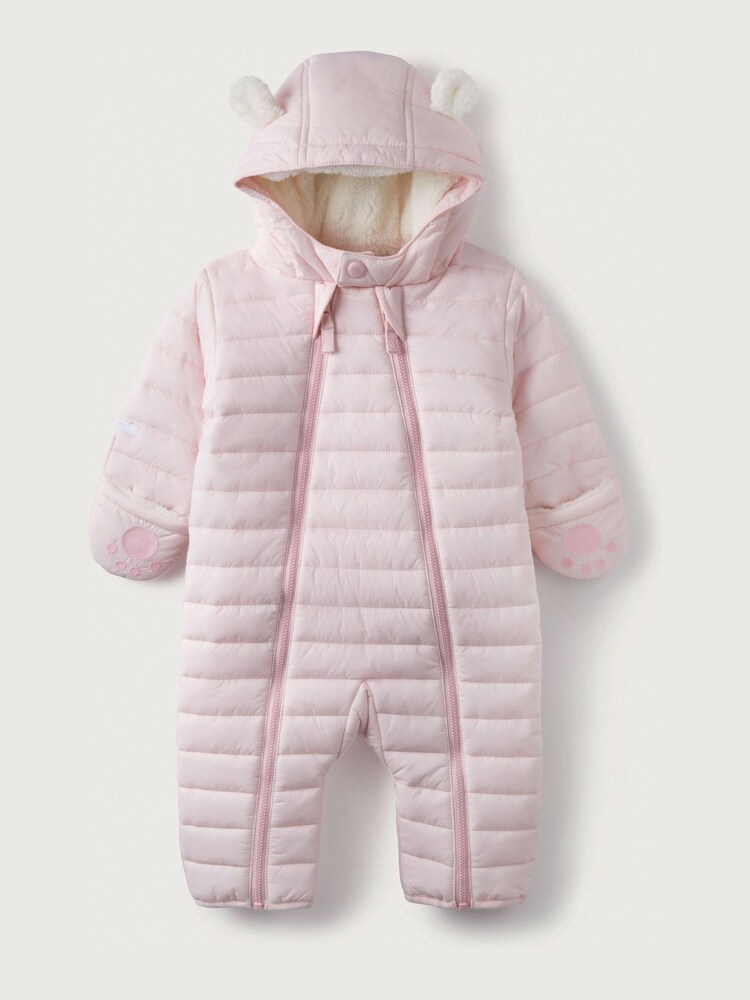 The White Company Bear Ears Quilted Toddler Pramsuit - Image 1 of 3