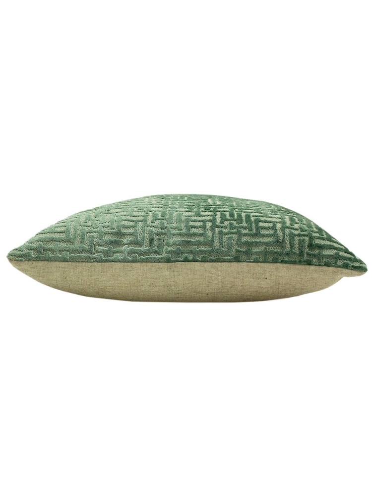 Riva Paoletti 2 Pack Green Delphi Filled Cushions - Image 3 of 4