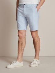 Hellblau/Oxford - Stretch-Chinoshorts - Bild 1 von 10