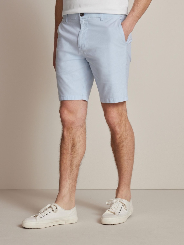 Hellblau/Oxford - Stretch-Chinoshorts - Bild 1 von 10
