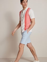 Hellblau/Oxford - Stretch-Chinoshorts - Bild 2 von 10