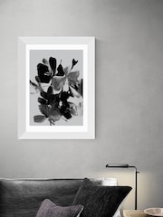 East End Prints White Mono Botanical 11 Print by Dan Hobday - Image 1 of 2