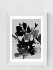 East End Prints White Mono Botanical 11 Print by Dan Hobday - Image 2 of 2