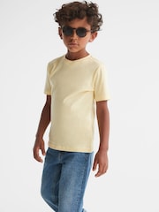 Limón claro - Camiseta con cuello redondo Bless de Reiss - Imagen 1 de 8