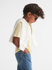 Limón claro - Camiseta con cuello redondo Bless de Reiss - Imagen 3 de 8