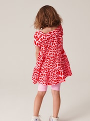 Rosa/Rot/Herzen - Set mit Tunika und Radlershorts (3–16 Jahre) - Bild 4 von 6