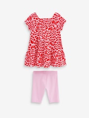 Rosa/Rot/Herzen - Set mit Tunika und Radlershorts (3–16 Jahre) - Bild 6 von 6