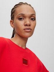 HUGO Pink Nakira Red Label 100% Cotton Sweatshirt - Image 3 of 5