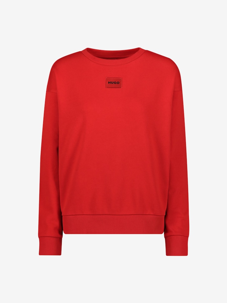 HUGO Pink Nakira Red Label 100% Cotton Sweatshirt - Image 5 of 5 HUGO Pink Nakira Red Label 100% Cotton Sweatshirt - Image 5 of 5