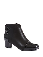 Pavers Wider Fitting Black Ankle Boots - Image 2 of 5