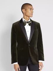 MOSS Green Floppy Bow Tie - Image 2 of 2