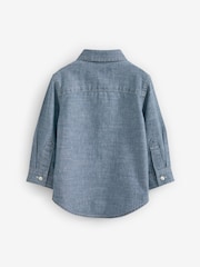 Blue Long Sleeve Chambray Shirt (3mths-12yrs) - Image 7 of 7