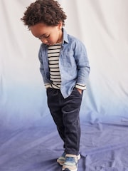 Blue Long Sleeve Chambray Shirt (3mths-12yrs) - Image 3 of 7