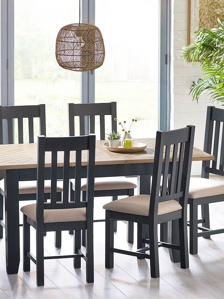 Julian Bowen Grey Bordeaux 6 Seater Dining Set - Image 1 of 3