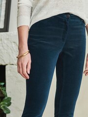 Pure Collection Blue Washed Velvet Jeans - Image 2 of 2