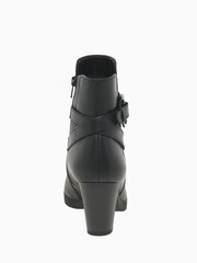 Gabor Wide Fit Vaad Black Leather Ankle Boots - Image 5 of 5