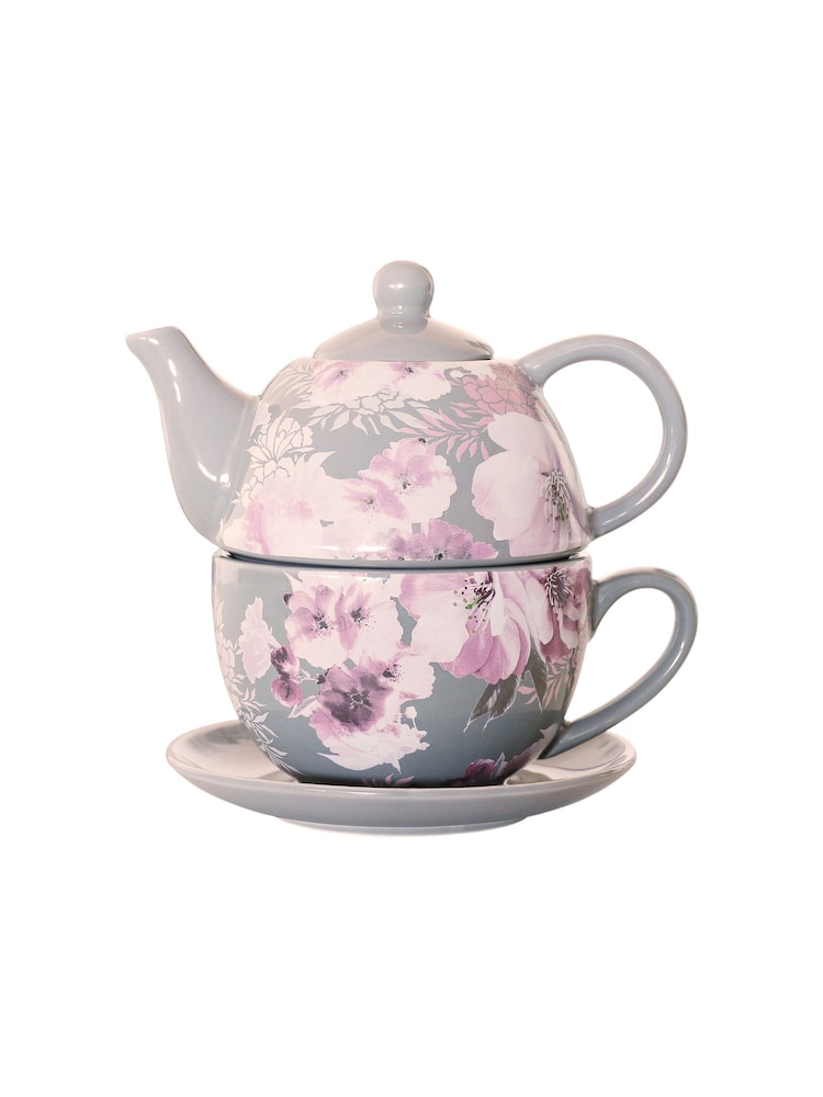 Catherine Lansfield Dramatic Floral Tea For One - Image 2 of 2