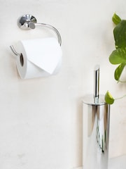 Robert Welch Silver Oblique Toilet Roll Holder - Image 2 of 4