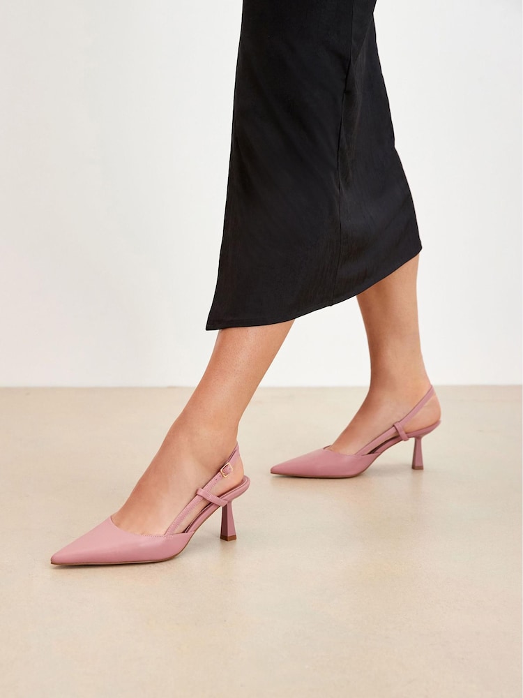 Svetlo roza - Koničasti čevlji z odprto peto Forever Comfort® - Slika 1 iz 7 Svetlo roza - Koničasti čevlji z odprto peto Forever Comfort® - Slika 1 iz 7