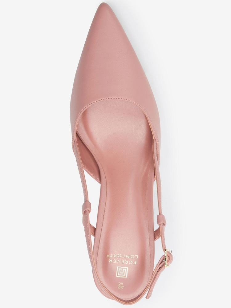Blush Rose - Chaussures à bride arrière Forever Comfort® Point Toe - Image 5 of 7