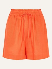 Accessorize Orange Tie Waist Shorts with LENZING™ ECOVERO™ - Image 1 of 1