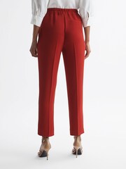 Reiss Red Hailey Tapered Pull On Trousers - Image 5 of 7