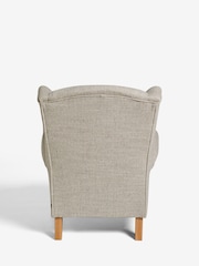 Chunky Weave Mid Natural Sherlock Highback Armchair - Image 8 of 9