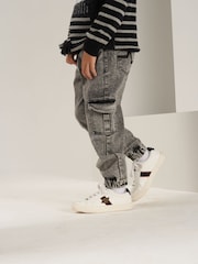 Angel & Rocket Grey Nile Washed 100% Cotton Jogger Jeans - Image 2 of 7