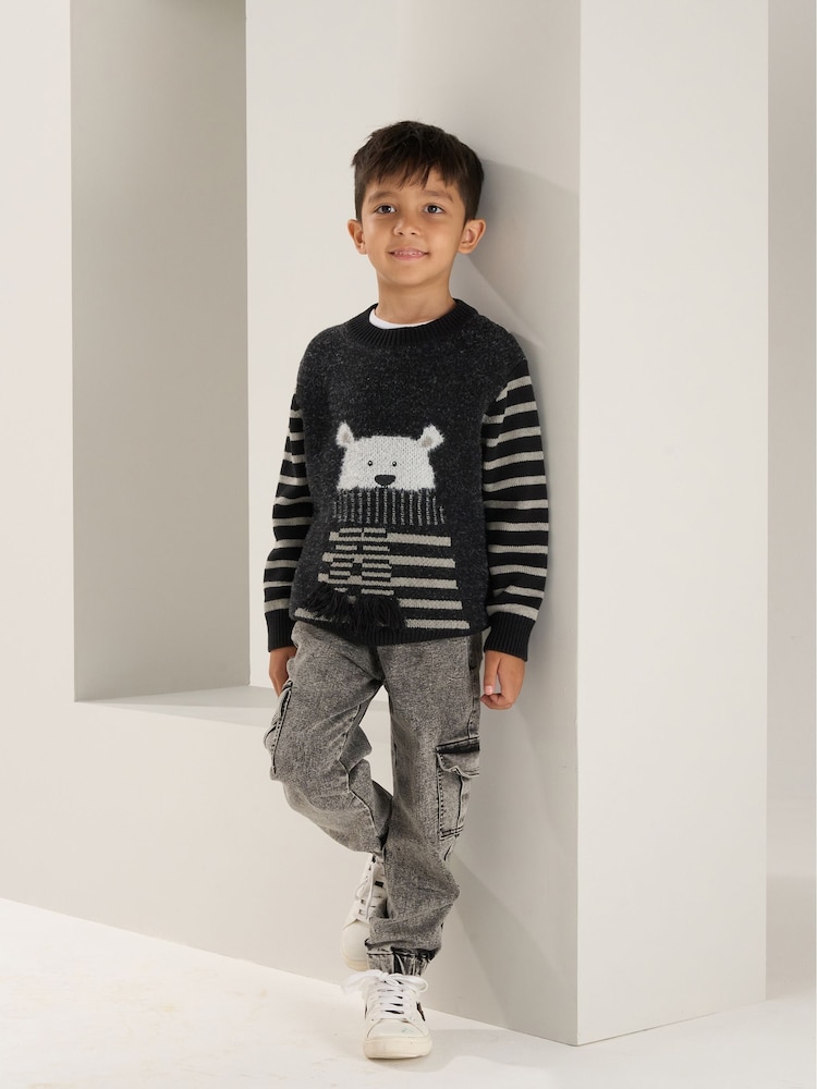 Angel & Rocket Grey Nile Washed 100% Cotton Jogger Jeans - Image 3 of 7