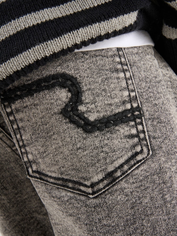 Angel & Rocket Grey Nile Washed 100% Cotton Jogger Jeans - Image 4 of 7