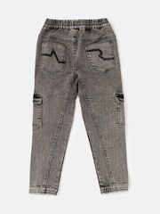 Angel & Rocket Grey Nile Washed 100% Cotton Jogger Jeans - Image 6 of 7