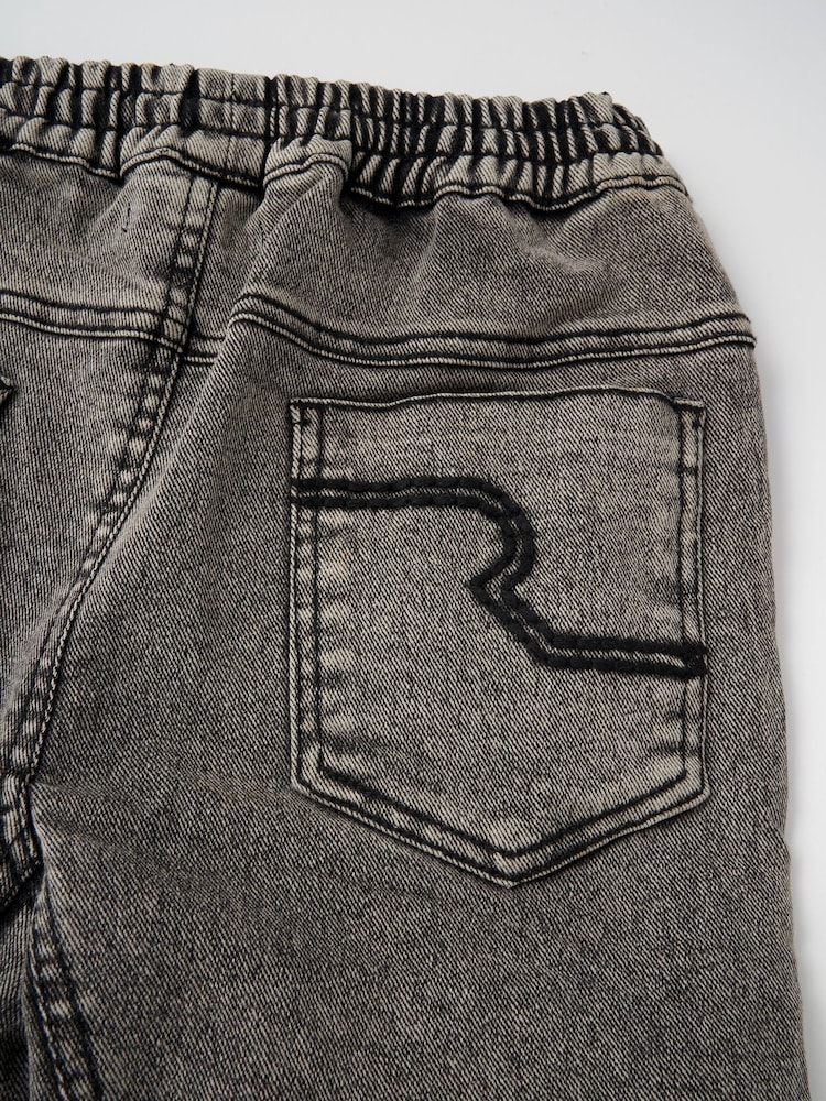 Angel & Rocket Grey Nile Washed 100% Cotton Jogger Jeans - Image 7 of 7