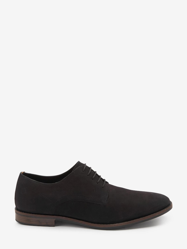Black Leather Derby Shoes - Image 1 of 5