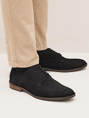 Black Leather Derby Shoes - Image 5 of 5