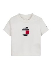 Tommy Hilfiger White Apple Baby T-Shirt - Image 1 of 2